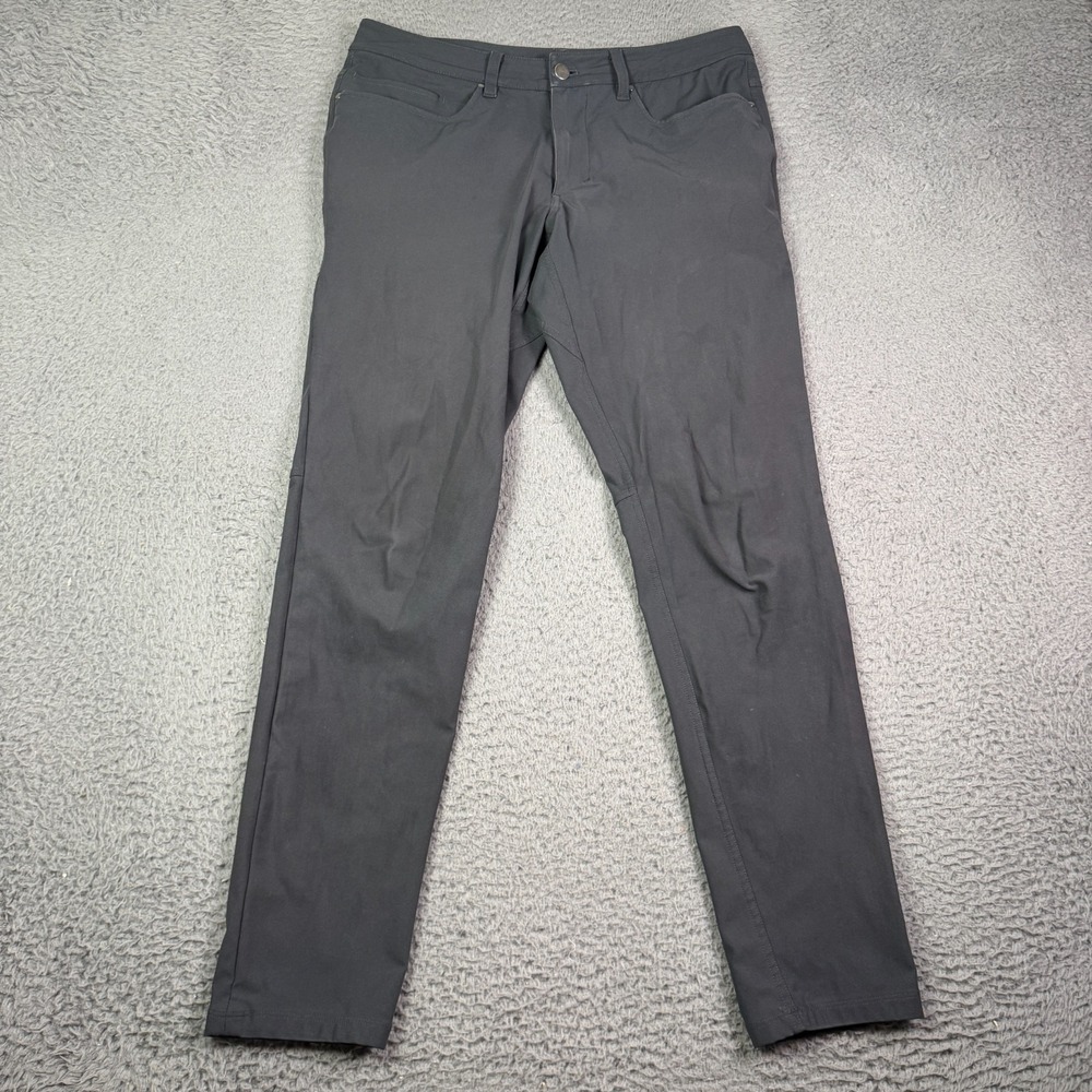 Lululemon ABC Pants Mens 31x30 Black Skinny Fit Stretch Golf Chino WORN LM5950S